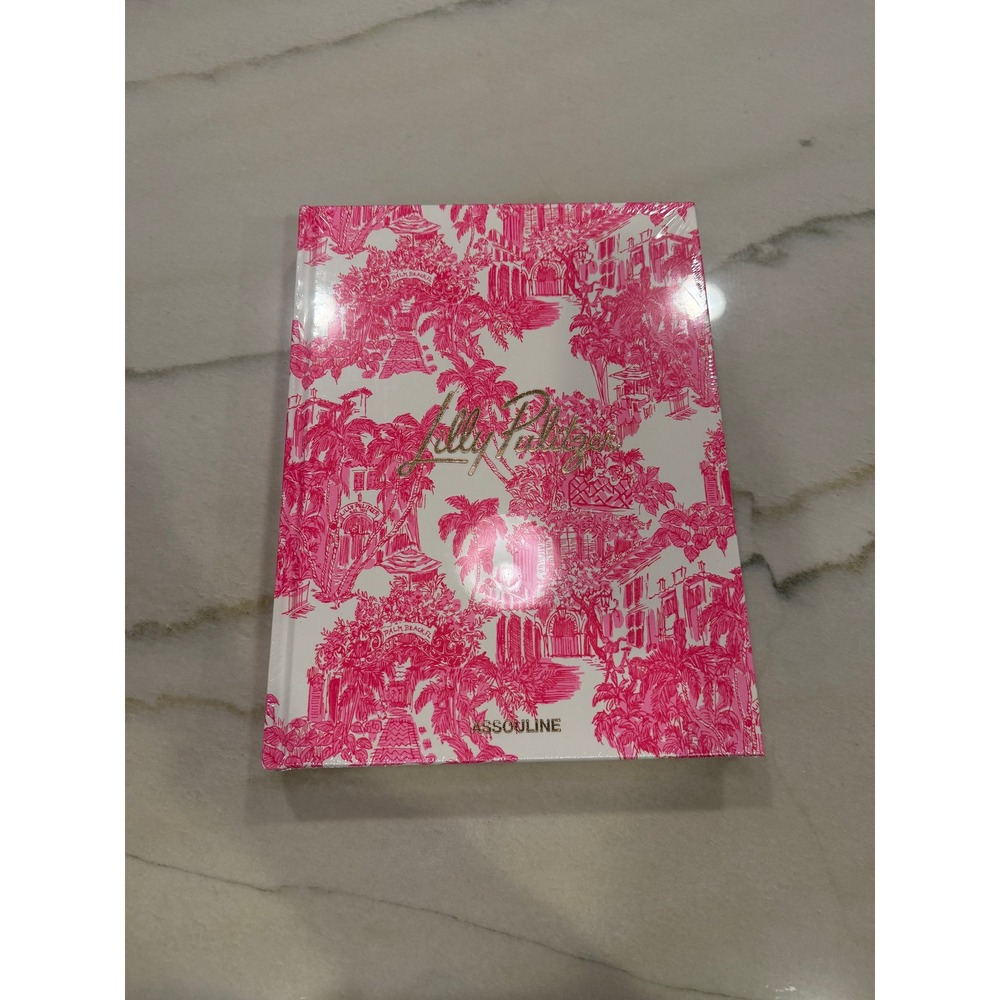 Lilly Pulitzer Assouline Coffee Table Book Pink White Hardcover New